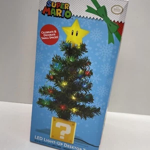 Super Mario LED Iluminación de escritorio árbol de Navidad 11,5 pulgadas Nintendo alimentado por USB - Imagen 1 de 19