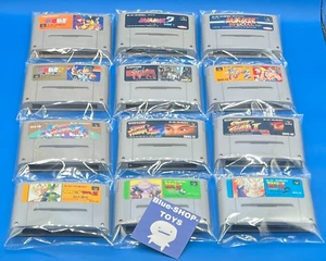 Lot 12 ( Battle Game SET ) Nintendo SNES Super street fighter Dragon Ball Japan - Picture 1 of 24
