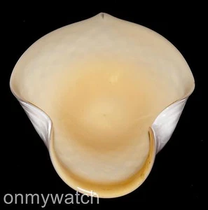 Schöne MURANO 🇮🇹 BUTTERIG Vintage Schale GESTEPPT Schale mundgeblasen ArT GLaSs Shell Italy - Bild 1 von 12
