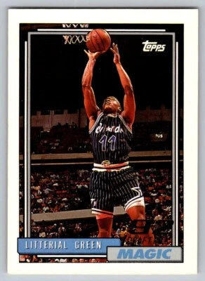 1992-93 Topps - #299 Litterial Green (RC) - Image 1 of 2