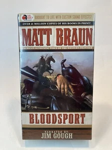 Matt Braun- Bloodsport Audio Book Cassette Tape Narrated By Jim Gough 2003 New - Bild 1 von 3