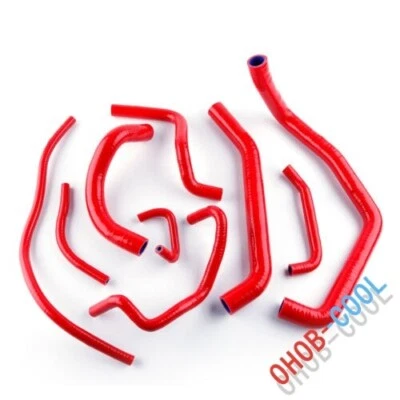 Manguera de refrigerante de agua de radiador de silicona roja para Honda CBR954RR CBR 954 RR 2002 2003 Foto 1 de 4