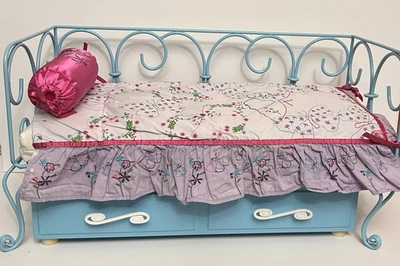 American Girl Curlicue Daybed Trundle Butterfly Bedding Pillow and Cover - Image 1 of 4