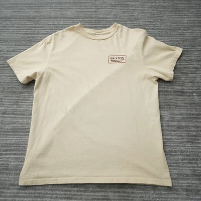 Camiseta Brixton Hombre Tostada Ajuste Estándar Cre Manga Corta Algodón Camiseta Mediana Foto 1 de 4
