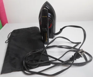 Franzus Travel Steam Spray Iron Model LT-15 Black Dual Voltage 120V/240V Folding - Picture 1 of 9