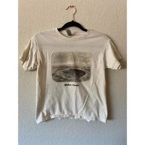 Youth “Meteor Crater” Cream Graphic Short Sleeve T-Shirt - Picture 1 of 3