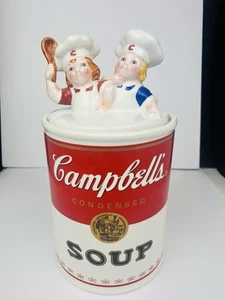 Vintage 1998 Campbell's Soup Kids Cookie Jar 12" T Benjamin & Medwin Ceramic - Picture 1 of 20