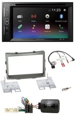 Pioneer Bluetooth Lenkrad USB 2DIN DAB DVD Autoradio für SSangYong Rodius ab 201 - Bild 1 von 4