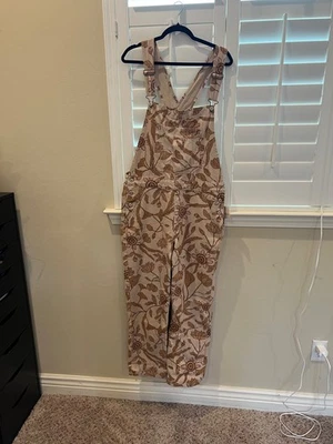 NWT  L Free People floral Overalls - Image 1 of 3