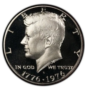 1976-S Clad Proof Kennedy Half Dollar Bicentennial X-609 - Picture 1 of 3