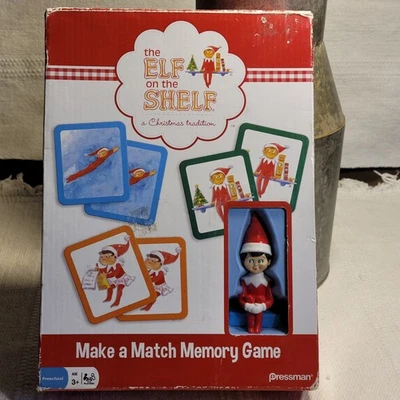 THE ELF ON THE SHELF Make A Match Memory Game w/Figure In Box 3yrs+ - Image 1 of 2