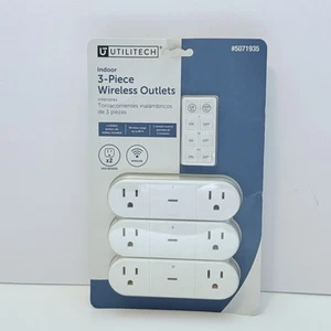 Utilitech Indoor 3-teilige Indoor Funksteckdosen mit Fernbedienung #5071935 - Bild 1 von 2