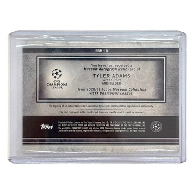 TOPPS SOCCER MUSEUM COLLECTION TYLER ADAMS LEIPZIG 43/50 #MAR -TA  391503 - Image 1 of 2