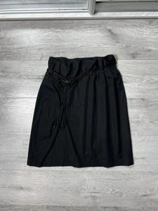 Marithe + Francois Girbaud Skirt with Belt & Lace Up Detail Black Size IT44 - Picture 1 of 14