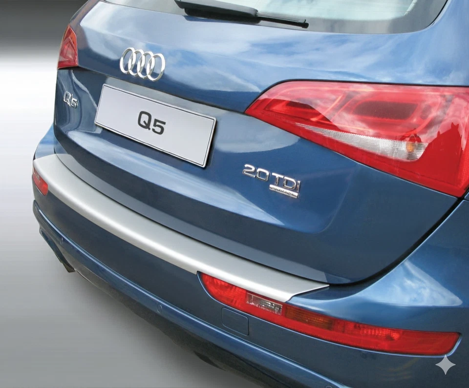 Protector trasero RGM para Audi Q5 2008-2016 - ABS plateado con tapa de acrílico transparente Foto 1 de 1