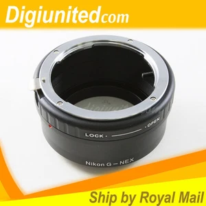 Nikon F AF-S G lens to Sony NEX E mount adapter A5100 A6000 A7 A7R A7S 5 6 7 5T - Picture 1 of 1