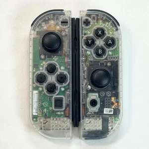 Never Drift Hall Effect Clear Nintendo Switch Joy-Cons OEM Authentic - Picture 1 of 9