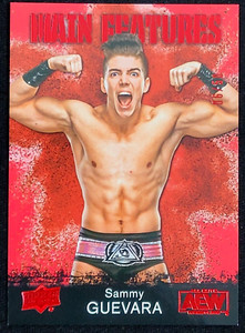 2021 UPPER DECK AEW SAMMY GUEVARA MAIN FEATURES RED #D 6/50