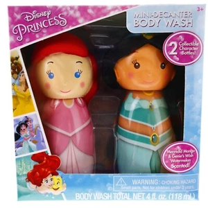Disney Princess Bath Toys For Kids Body Wash Ariel Mermaid Jasmine Bottle Scent - Picture 1 of 7