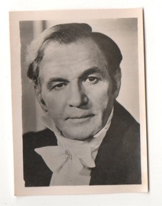 Attila Hörbiger 1951 Greiling Film Star Series E Tobacco Card #32