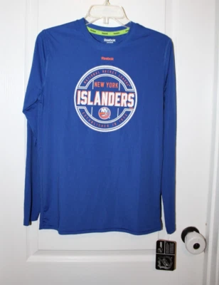 NWT New York Islanders NHL Reebok Long Sleeve Performance T-Shirt Boys L 14/16 - Image 1 of 4