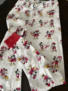 Pantalones de pijama de Navidad Pottery Barn Ekpen 28" cintura Mickey Mouse Disney (GR202) - Imagen 1 de 6