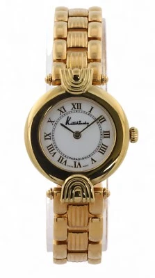 Brazalete Kutchinsky by Chopard Placa Oro 18ct Esfera Blanca 26mm - Nuevo Stock Antiguo Foto 1 de 4