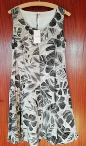 Alba Moda Sommerkleid, ärmellos, ecru, schwarz Gr. 40, neu - Bild 1 von 8