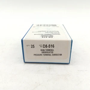 Thomas Betts D8-516 Uninsulated Pressure Terminal Connector Box of 25 - Picture 1 of 3
