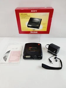 Sony D-11 Discman Personal CD Player Box Manual AC Wall Adapter Vtg - Picture 1 of 14