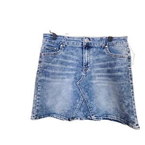Wonder Nation Girls Jean Denim Mini Skirt XXL/2XG (18) Blue Casual Stretch - Picture 1 of 3