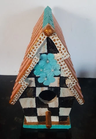 Designer  Inspired decorative bird house, hand painted by seller Cover