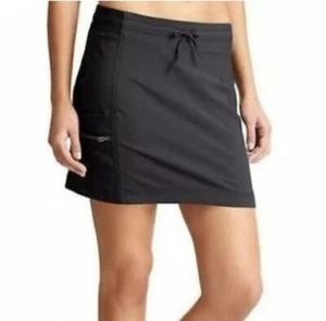 Athleta Womens Skort Skirt Zip Pockets Nylon/Spandex Drawstring Ripstop Size 8 - Picture 1 of 6