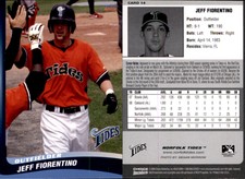 Jeff Fiorentino 2009 Choice Norfolk Tides #14 Card *AutographDen*
