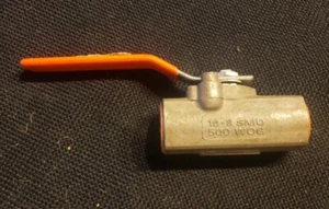 Crane 500 psi 1/4" Stainless Steel Ball Valve SS- 500 WOG new - Picture 1 of 3