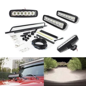 Combo universal de barra de luz de trabajo LED Spot Flood para Can-Am Commander Polaris RZR - Imagen 1 de 11
