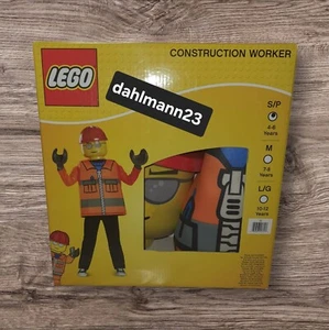 LEGO Kinder Kostüm Fasching Karneval Party Worker Bauarbeiter Junge Gr.S - Neu - Bild 1 von 1