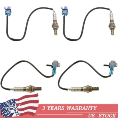 Set of 4 Upstream+Down Oxygen Sensor For 2008-2014 GMC Yukon Yukon XL 1500 2500 - Image 1 of 4