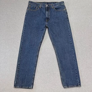 Jeans Levis 505 Para Hombre 38X32 Azul Regular Recto Medio Lavado Denim Americano - Imagen 1 de 11