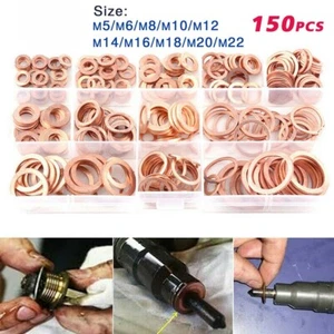 Kit Assortimento Lavatrice Multiuso M5M22 Rame con Rondelle 150PCS - Foto 1 di 1