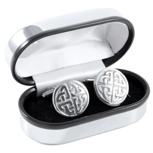Celtic Knot Pewter Cufflinks - PC201 - Picture 1 of 1
