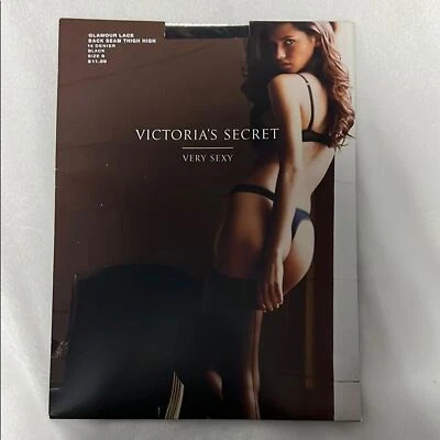 Victoria’s Secret Vintage Muy Sexy Top de Encaje Hasta el Muslo Glamour Encaje Negro Nuevo Foto 1 de 4