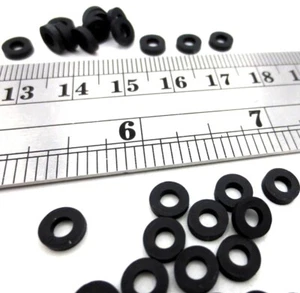 Rubber Washer Spacer - Has 1/8" ID, 5/16" OD, 1/16" Thick - Weather Resistant - Picture 1 of 12