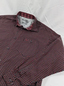 Wrangler 20X Competition Western Hemd Rot Geometrisch Button Down Rodeo XL. - Bild 1 von 8
