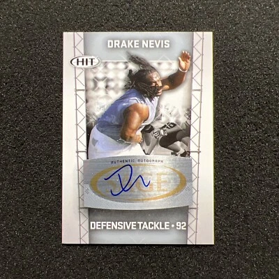 2011 Sage Hit DRAKE NEVIS #A92 Silver ROOKIE AUTO - FOOTBALL CARD  - Image 1 of 4