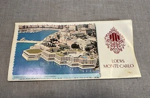 Vintage Hotel / Casino Prospekt - Loews Monte-Carlo 70er-80er Jahre - KOSTENLOSER VERSAND! - Bild 1 von 7