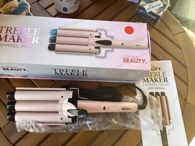 Cortex Beauty 3 Barrel Waver Treble Maker 1" Barrels Open Box Pink - Image 1 of 4
