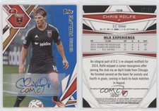 2015 Topps MLS Blue Auto /50 Chris Rolfe #108 Auto