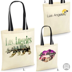 Los Angeles Beuteltasche Tasche Strand LA Urlaub Geschenk Reise Schulter Shopping Öko Handtasche - Bild 1 von 2