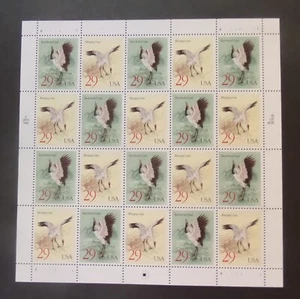 EE. UU. 1994 Grranes Birds SG2948/9 hoja montada como nueva - Imagen 1 de 1